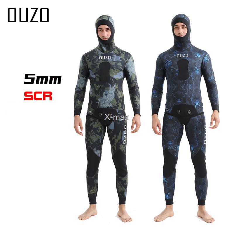 Scuba Diving Wetsuit 5Mm Neoprene - 2 adet Neopren Wetsuit 5mm Kamuflaj