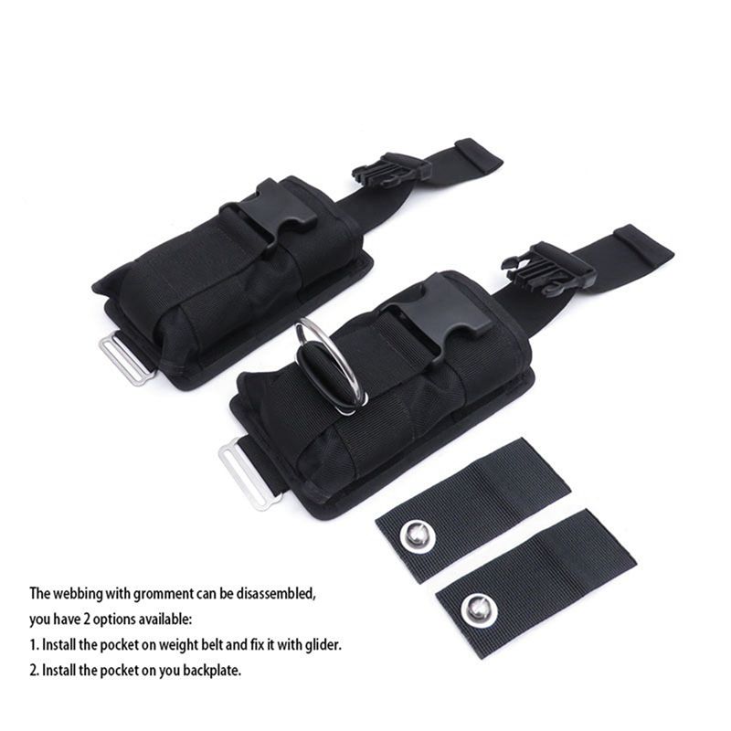 HOES-Yeni 4 Adet Yedek Siyah 1 - Scuba Weight Belt Pocket Quick Release incelemesi ve fiyatı