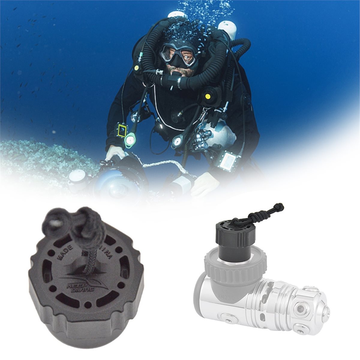 Tüplü Dalış Tankı Valfi Toz Tı - Scuba Diving Regulator First Stage Din incelemesi ve fiyatı