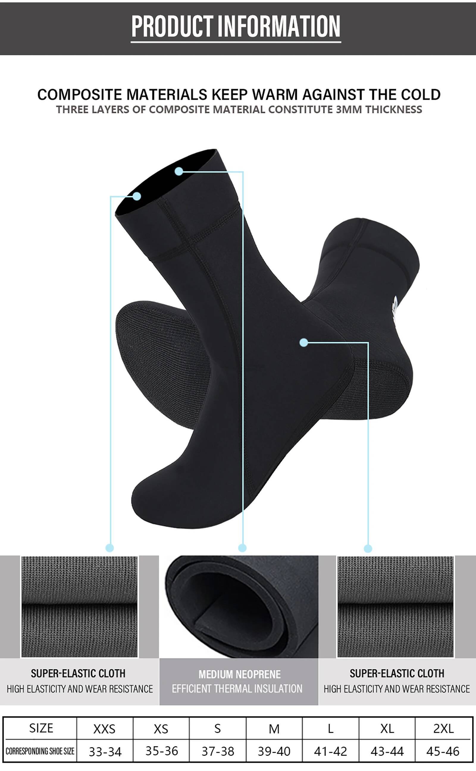Çoraplar 1.5mm/3mm/5mm Plaj Ne - Scuba Diving Wetsuit 5Mm Neoprene incelemesi ve fiyatı