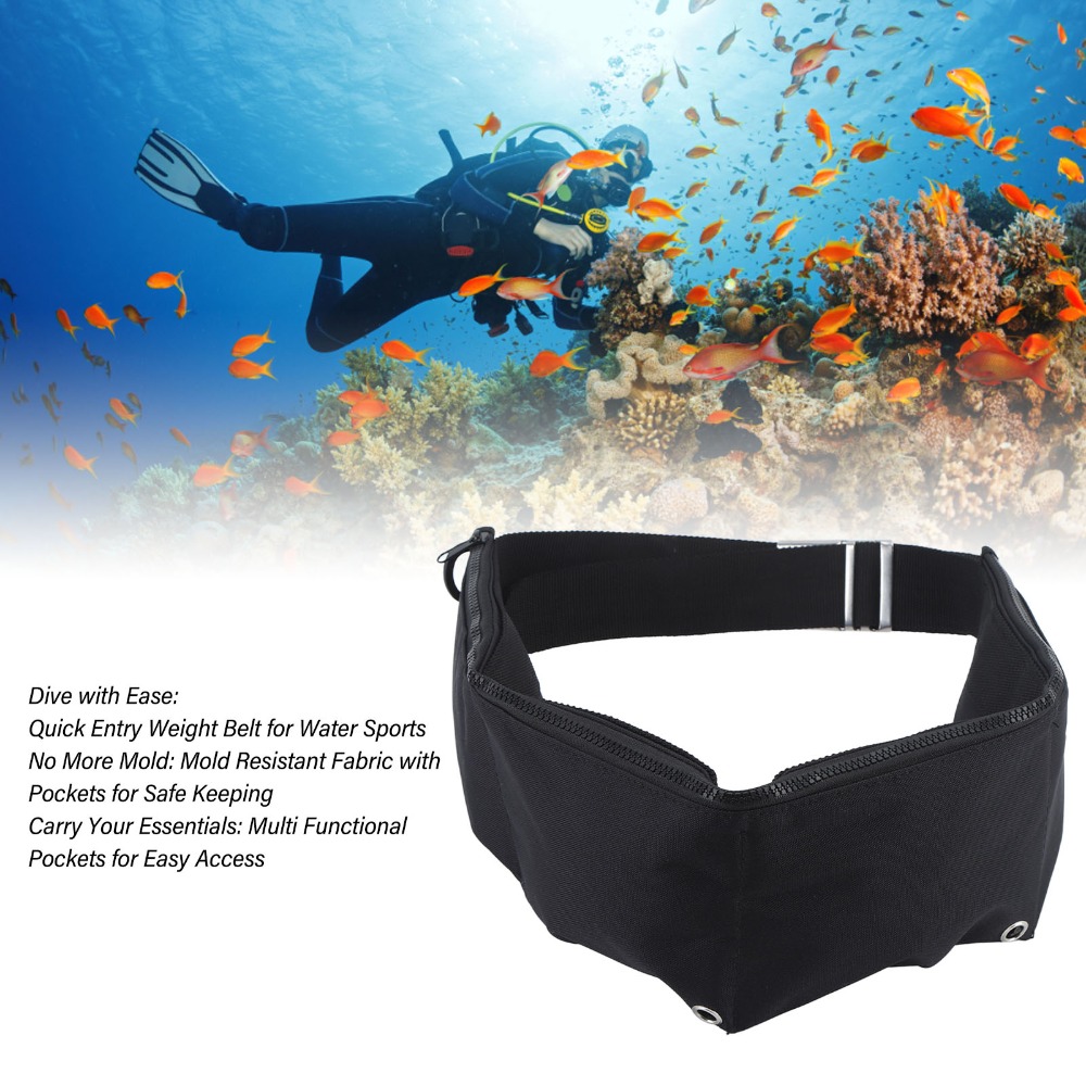 4 Cepli Dalış Ağırlık Kemeri,  - Scuba Weight Belt Pocket Quick Release incelemesi ve fiyatı
