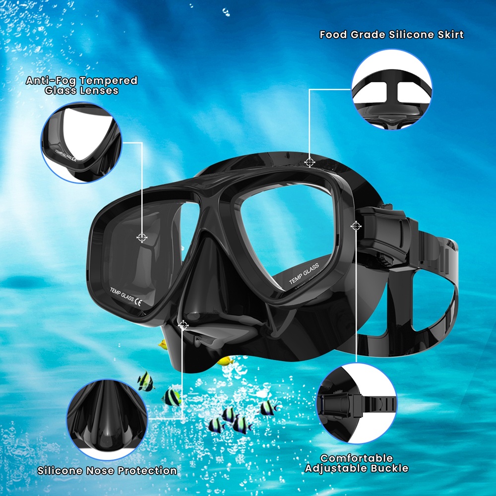 Tüplü Optik Temperli Gözlük da - Diving Mask Tempered Glass Optical incelemesi ve fiyatı